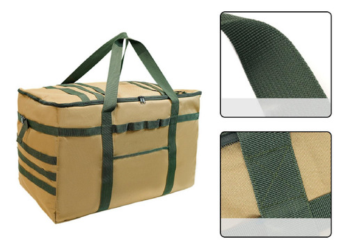 Bolsa De Utensilios De Cocina Para Acampar, Bolsa 81l Caqui