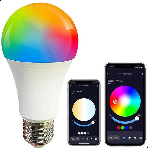 Foco Led Ampolletas Inteligente Compati Multicolor Smart 