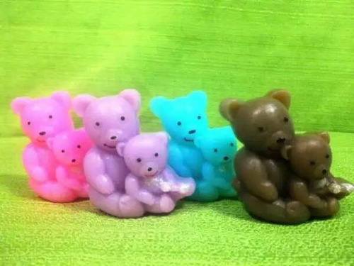 Molde Forma Silicone Urso C/ Filhote