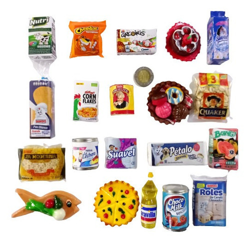 10 Accesorios,comida,alimentos Para Muñecas Barbie, Súper