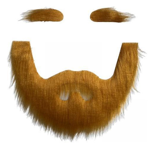 4 Conjunto De Cejas Y Barba Postizas, Disfraz Amarillo