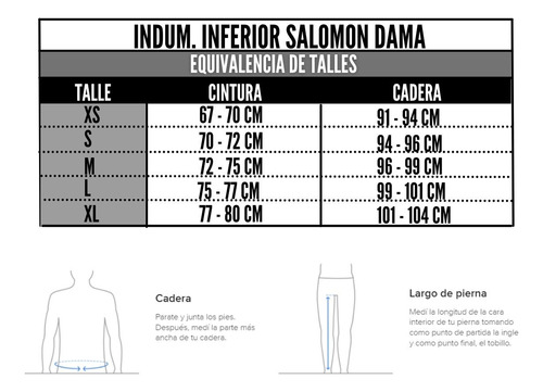 Short Salomon Mujer 18140/neg