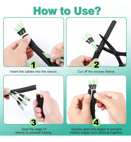 Protector De Cable Para Perros Y Gatos De 10 Pies, Funda De