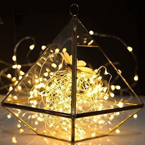 Guirnalda De 100 Luces Led Impermeable 33 Pies Blanco Calido