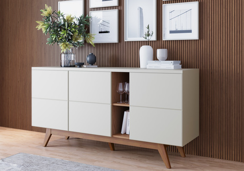 Moveis Bufetera Para Comedor Con Espacios De Almacenaje