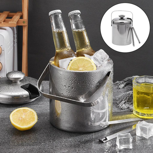 Cubo De Hielo - Cubo De Hielo De Acero Inoxidable De Doble
