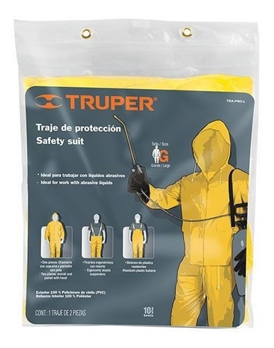 Pilot Lluvia Amarillo Impermeable Ignifuga Truper Tra-pro
