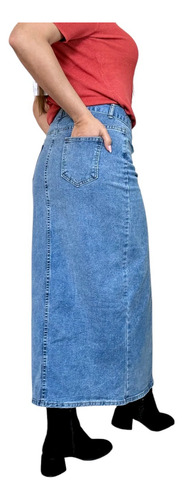 Maxi Falda Jeans Elasticado Tamara 013