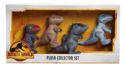 Jurassic World Dominion Peluche Set Con 4 Dinosaurios
