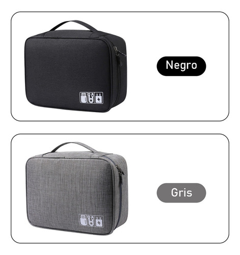 Y Estuche Y Cargadores Usb Organizador Bolsa De Cables