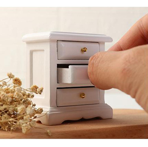 2 Muebles De De Noche De Madera En Blanco Blanco