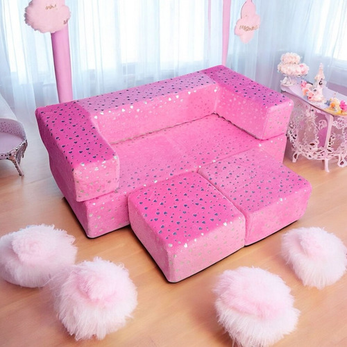 Sofá Cama Modular Baby Nugget 4 Pzs Infantil/niños
