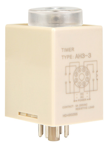 Relé De Tiempo Ah3-3 De 220 V, Temporizador De Retardo De En