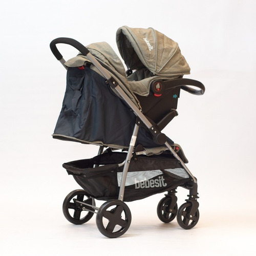 Imagen 3 de 3 de Cochecito Travel System Bebesit 1390ts Gris Claro