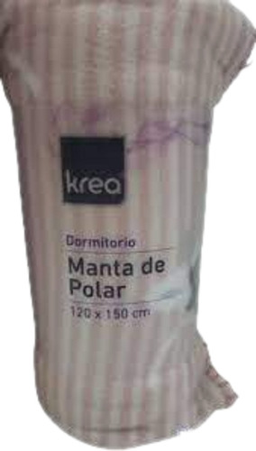 Manta Polar Liviana Krea 120 X 150 Cm Estampa Flores 