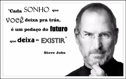 Poster Hd Steve Jobs Foto 30x45cm Cartaz Frase Motivacional