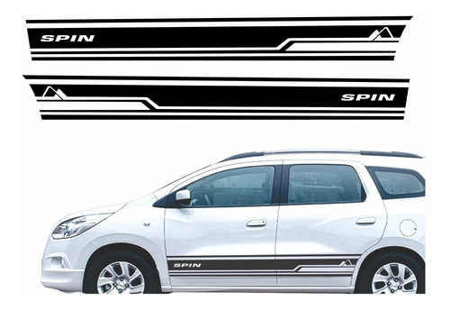 Adesivo Faixa Lateral Chevrolet Spin 3m Spin01