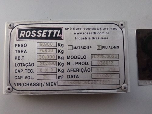 Carreta Basculante Rossetti Rabo De Peixe 30 M3 - 2014
