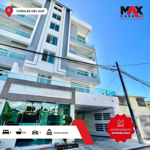 Apartamento Totalmente Amueblado En Venta, Ubicado En Los Corales Sur, Santo Domingo Este, Zona Oriental 