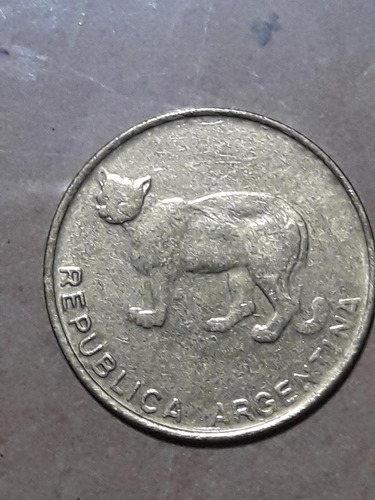 Moneda De Argentina De 5 Centavos De Austral Del Año 1986