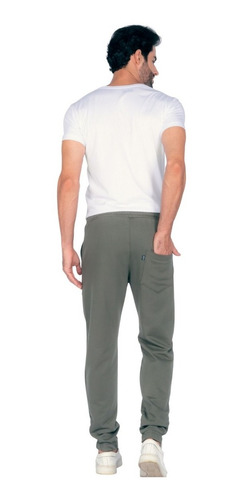 Imagem 4 de 6 de Calça Moletom Masculino Modelo Premium Confortável Cor Verde