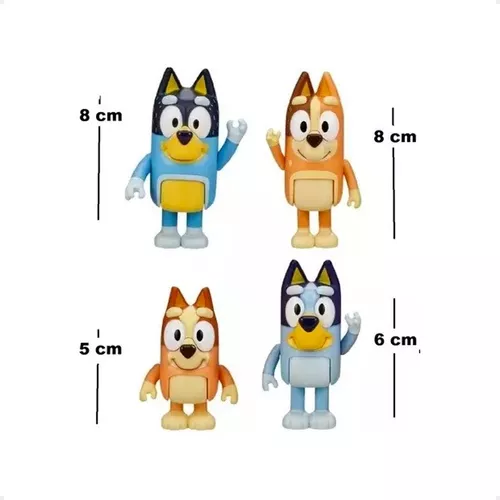 Muñecos Figuras Articuladas Juguete Bluey Family Aventuras