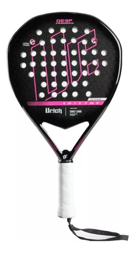 Paleta Padel Urich Deep Carbon 3k Nucleo Softeva Octogonal Color Negro/Rosa