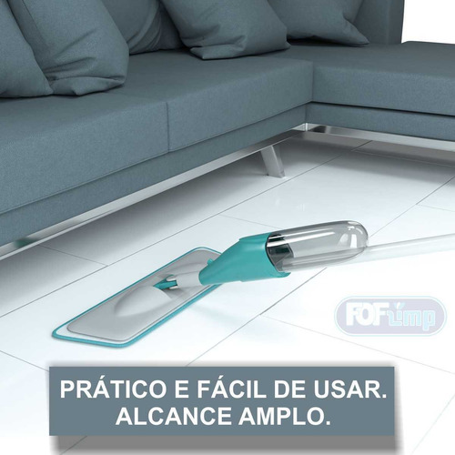 Mop Spray Magico Com Reservatório Rodo De Limpeza Microfibra