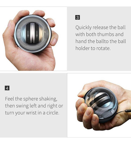 Led Gyroscopic Powerball Gyro Power Muñeca Brazo Músculo
