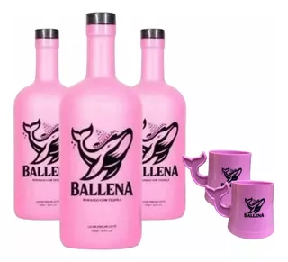 Licor Ballena Creme De Morango Com Tequila (3x750ml)