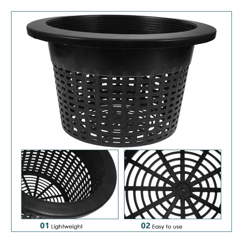 Cesta Hidropónica Net Para Hidroponía, Malla Ranurada, Red C