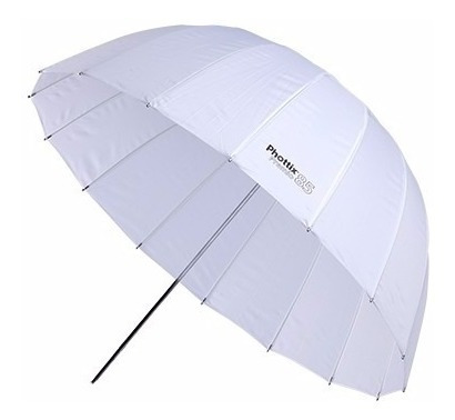 Imagen 2 de 6 de Sombrilla Blanca Soft Traslucida Phottix Premio 85cm