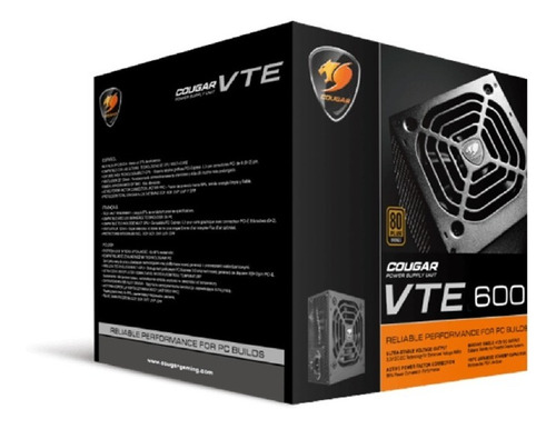 Fuente De Poder Cougar Vte 500 Watts 80 Plus