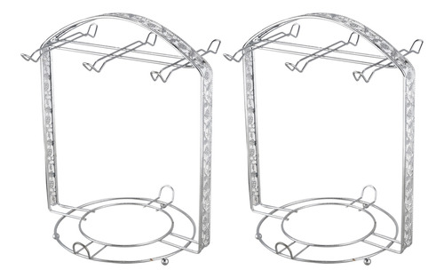 2 Rejillas Para Tazas De Café Chapadas En Plata, Para La May