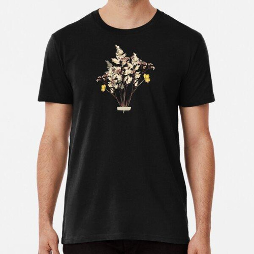 Remera Flores Grabadas Algodon Premium