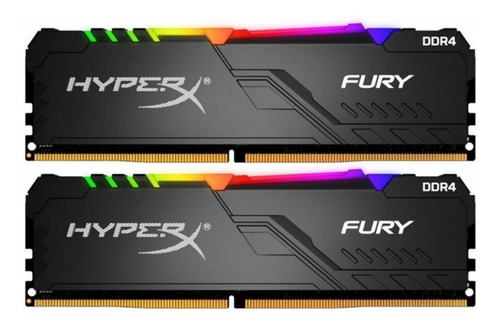 Imagem 1 de 2 de Memória Hyperx Fury Rgb 16gb 2x8gb 2666mhz Hx426c16fb3a/8
