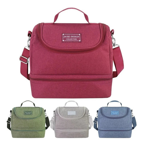 Bolsa Térmica 2 Compartimentos Fitness Joy Jacki Design Nf-e