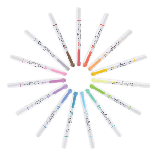 Zebra Pen Mildliner Double Ended Highlighter Marker Set, Bro