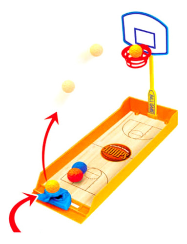 Juego de mesa: tiro libre de fútbol o baloncesto