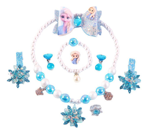 Collar Y Pulsera De Frozen De Disney Para Niña, 8 Piezas