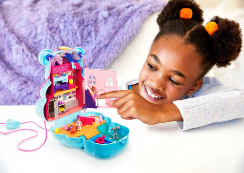 Bolso Compacto Polly Pocket Con Diseño De Oso De Peluche, Di