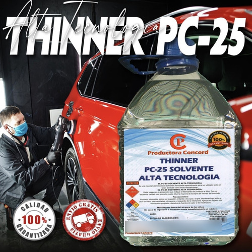 Thinner Pc-25 Solvente Alta Tecnologia Concord Galon