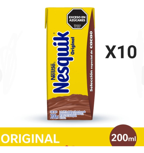 Nesquik Chocolatada  Seleccion Especial De Cacao  X 200ml