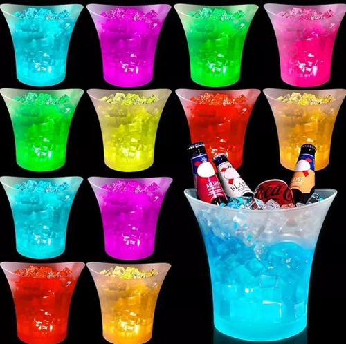 Hielera Parlante Cubetera Led Bluetooth Grande 7l Musical