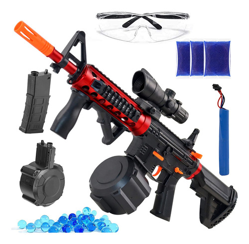 Rifle Automatico Negro De Juguete Con + De 30000 Bola De Gel