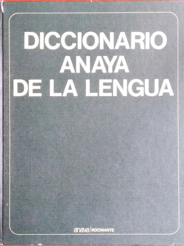 Diccionario Anaya De La Lengua