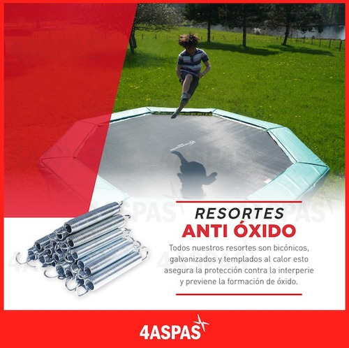 Imagen 6 de 10 de Cama Elastica 2.44 Metros Para Niños Adultos Grande Con Red