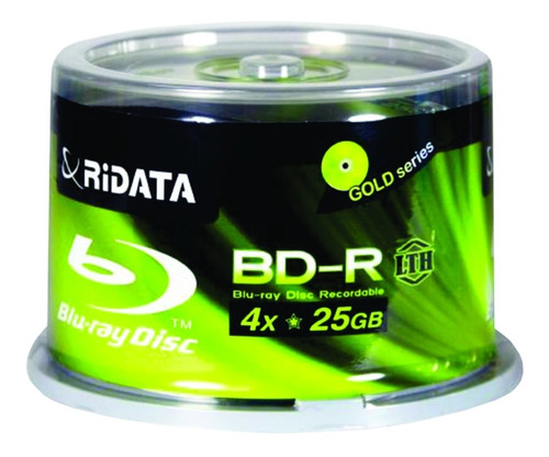 Mídia Blu-ray Ridata 25gb - 50 Unidades