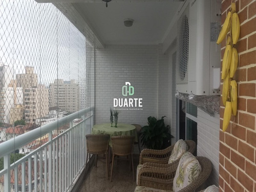 Imagem 14 de 30 de Vendo Apartamento, 4 Dormitórios, 4 Suítes, Sala Ampla, 4 Vagas Demarcadas Cobertas, Piscina Aquecida, 230m2, Ponta Da Praia, Santos, Sp - Ap02460 - 34959342