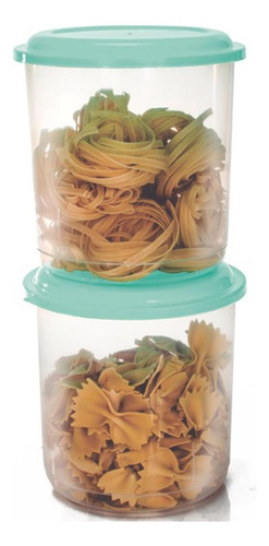 Vasilha Para Colocar Alimentos 2 Potes 1300ml Transparente